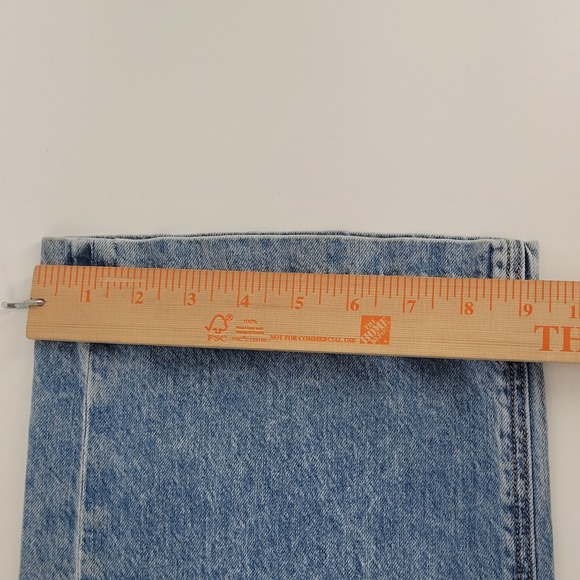American Eagle Skater Jean 00 Short Blue High Rise Wide Leg Denim Jeans Y2K - Picture 7 of 8